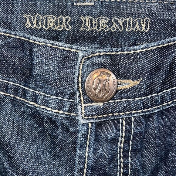 MEK Denim Men’s size W 40 denim jeans shorts Jorts baggy Skater - Picture 7 of 16